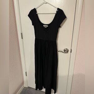 Christy Dawn Black Monica Midi Dress Size S